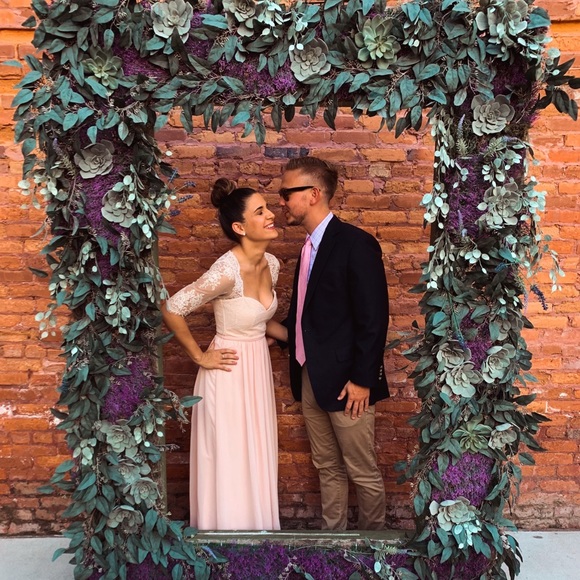 Lulu’s In a Fairytale Blush Lace Pink Maxi Dress - Picture 4 of 4